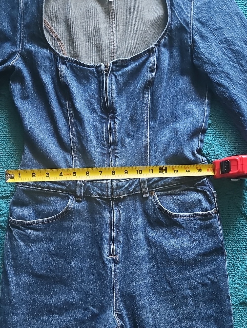 Zara Denim Jumpsiit L - Picture 6 of 13